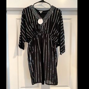 Black sequin dress. New with tags. size S